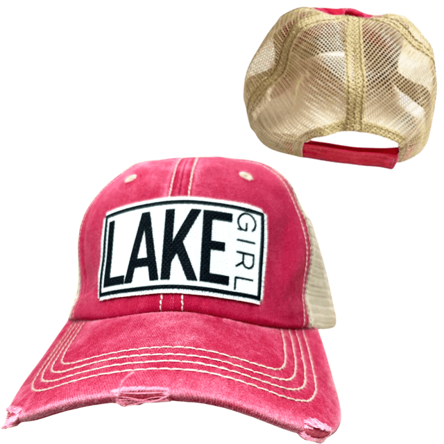 "Lake Girl" Distressed Cap - Wander Together Outfitters