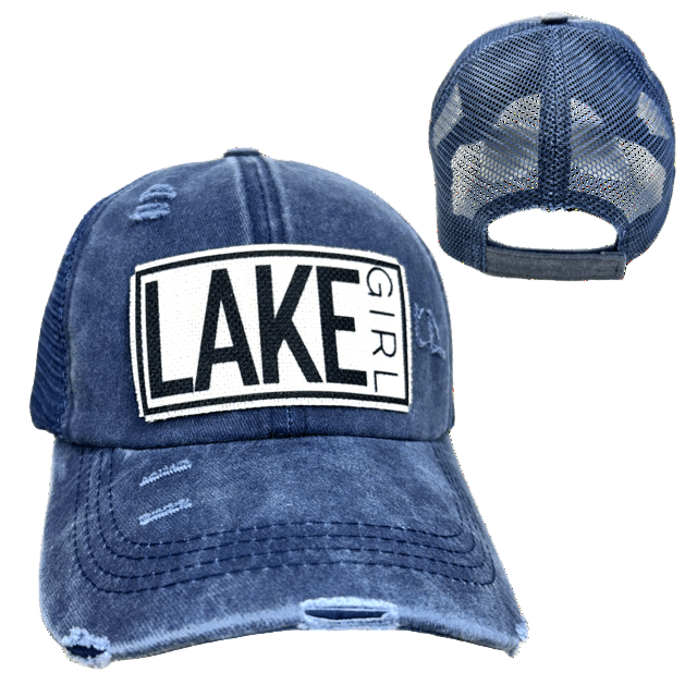 "Lake Girl" Distressed Cap - Wander Together Outfitters