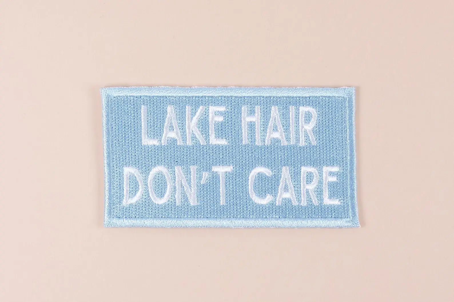 "Lake Hair Don't Care" Embroidered Iron On Patch - Wander Together Outfitters