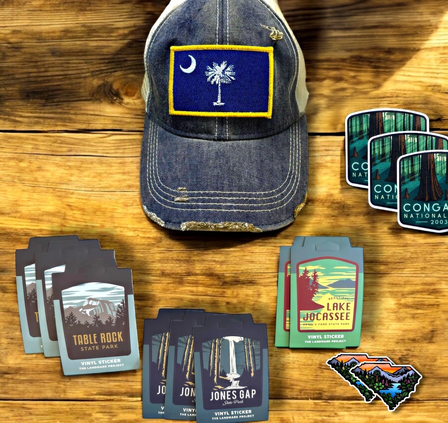"Lake Jocassee" Sticker, Devil's Fork, South Carolina (CLEARANCE) - Wander Together Outfitters