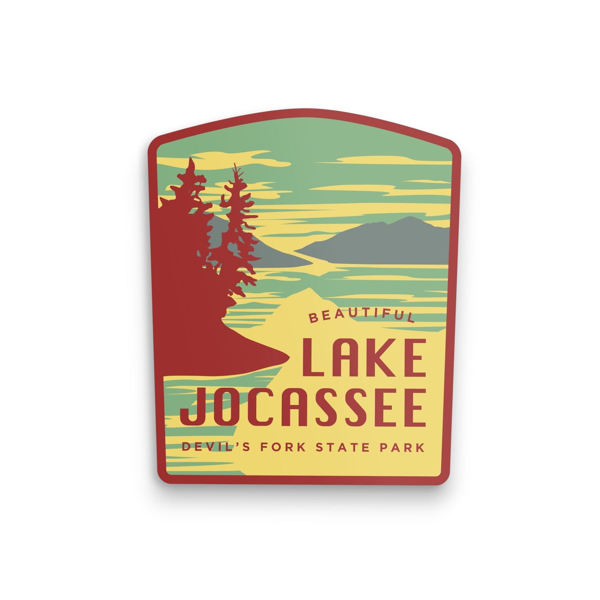 "Lake Jocassee" Sticker, Devil's Fork, South Carolina (CLEARANCE) - Wander Together Outfitters