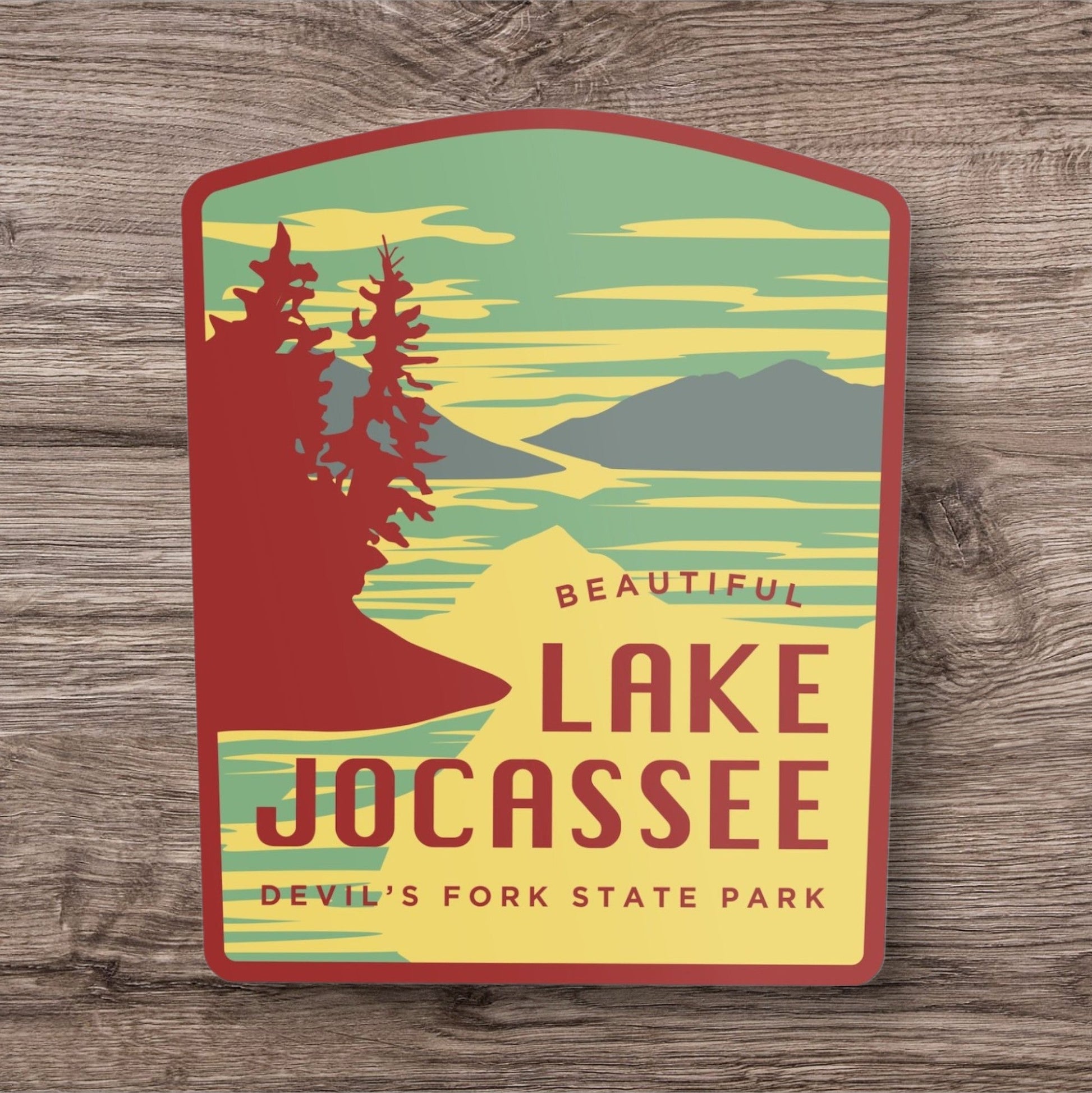 "Lake Jocassee" Sticker, Devil's Fork, South Carolina (CLEARANCE) - Wander Together Outfitters