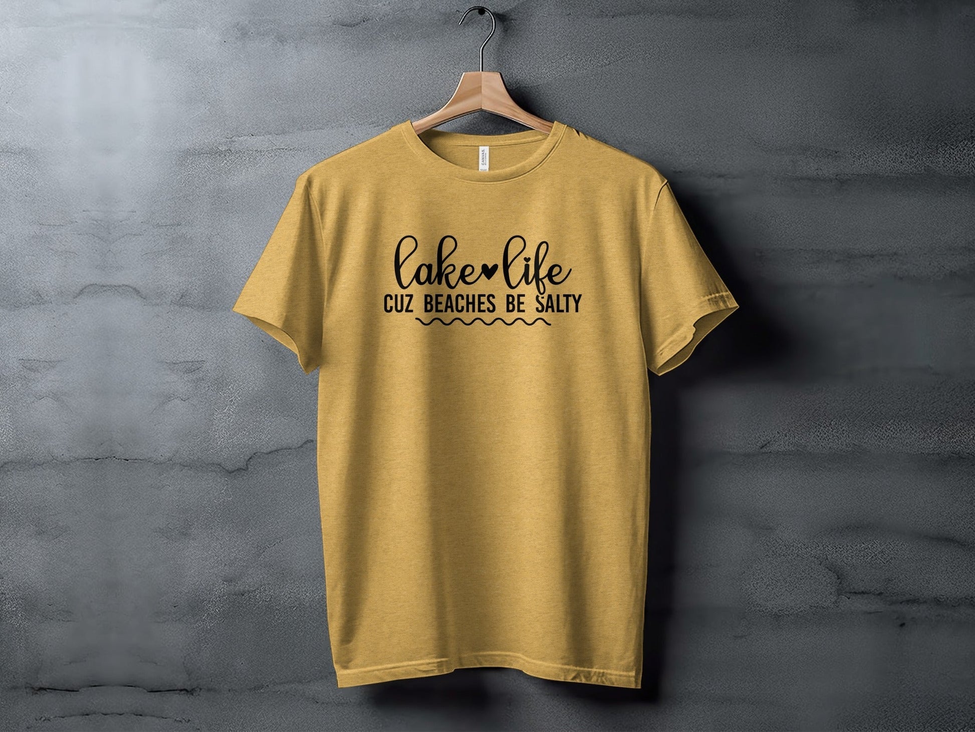 Lake Life Cuz Beaches Be Salty Slogan T-Shirt - Wander Together Outfitters