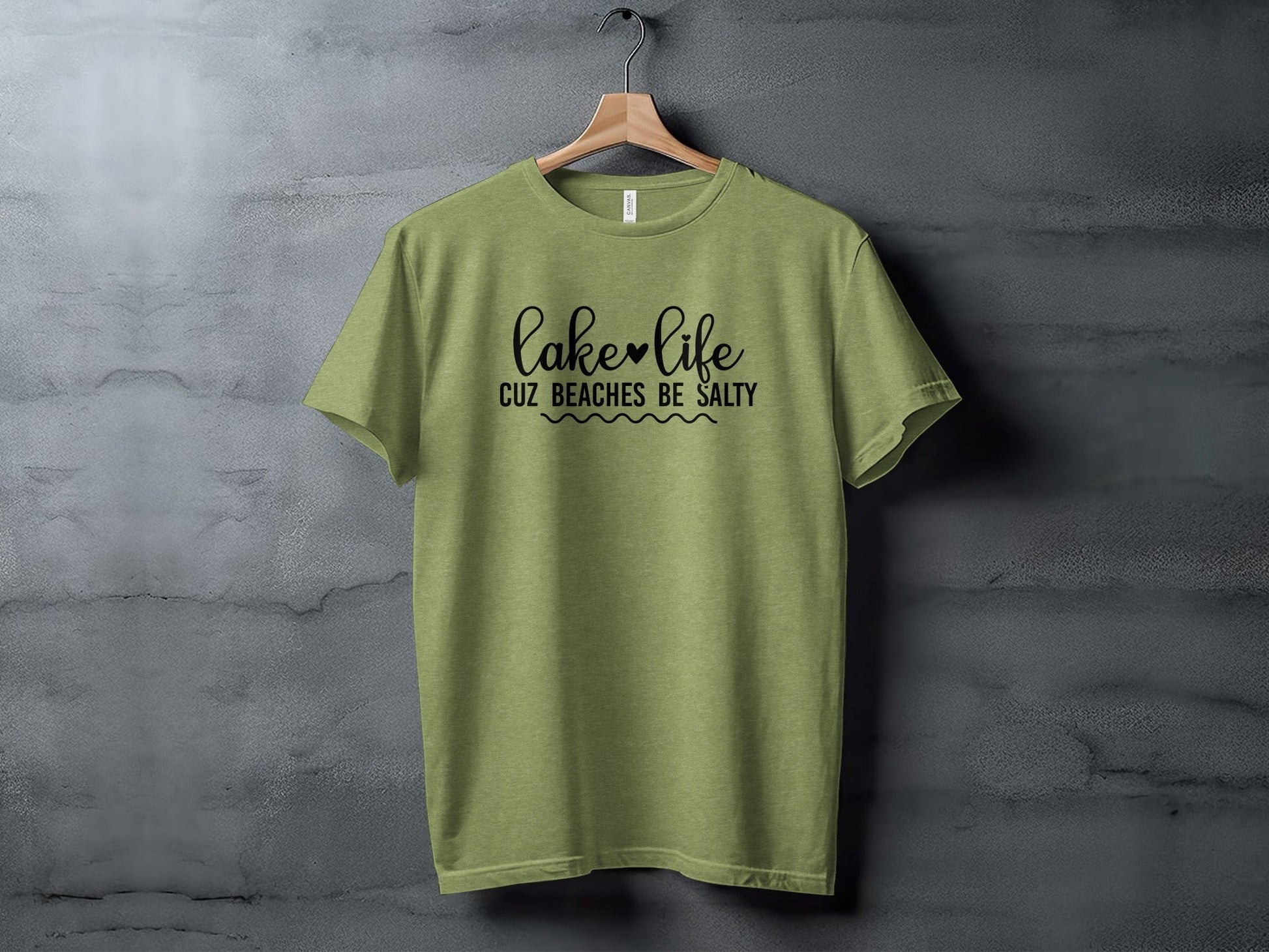 Lake Life Cuz Beaches Be Salty Slogan T-Shirt - Wander Together Outfitters