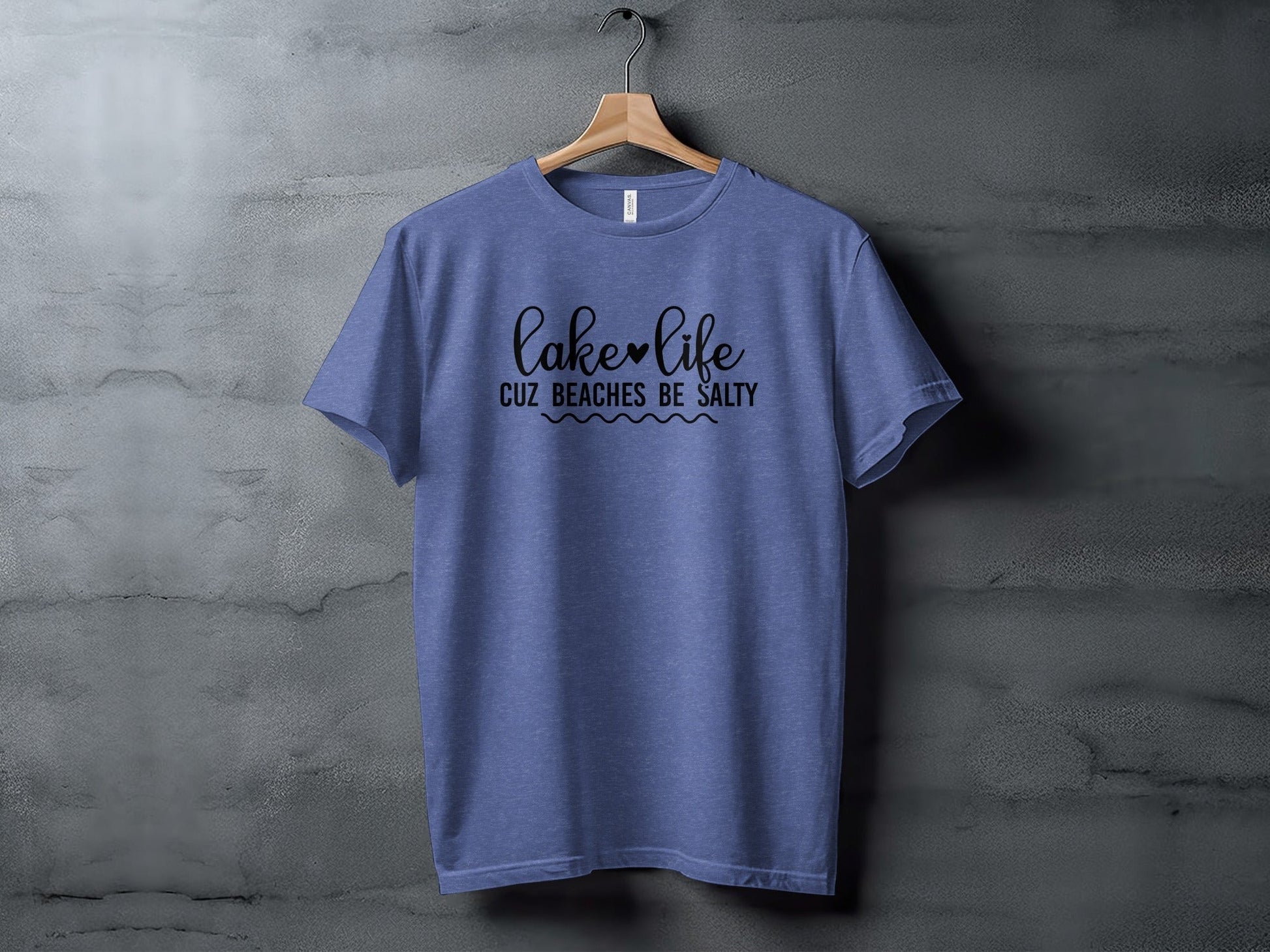 Lake Life Cuz Beaches Be Salty Slogan T-Shirt - Wander Together Outfitters