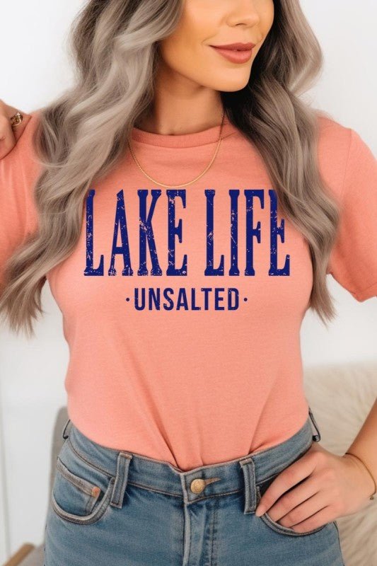 "Lake Life Unsalted" Graphic Tee - Wander Together Outfitters