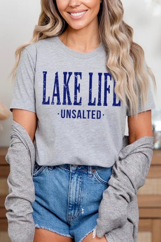 "Lake Life Unsalted" Graphic Tee - Wander Together Outfitters