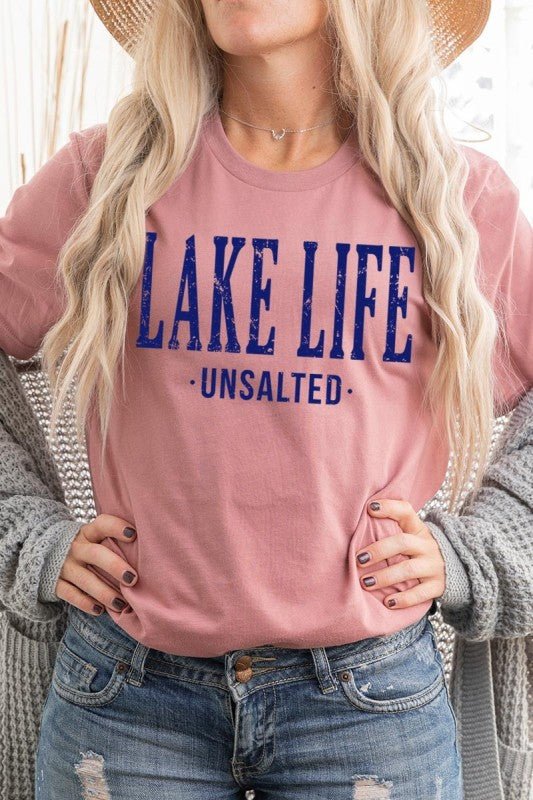 "Lake Life Unsalted" Graphic Tee - Wander Together Outfitters