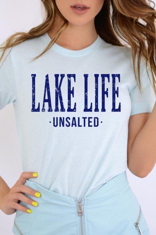 "Lake Life Unsalted" Graphic Tee - Wander Together Outfitters