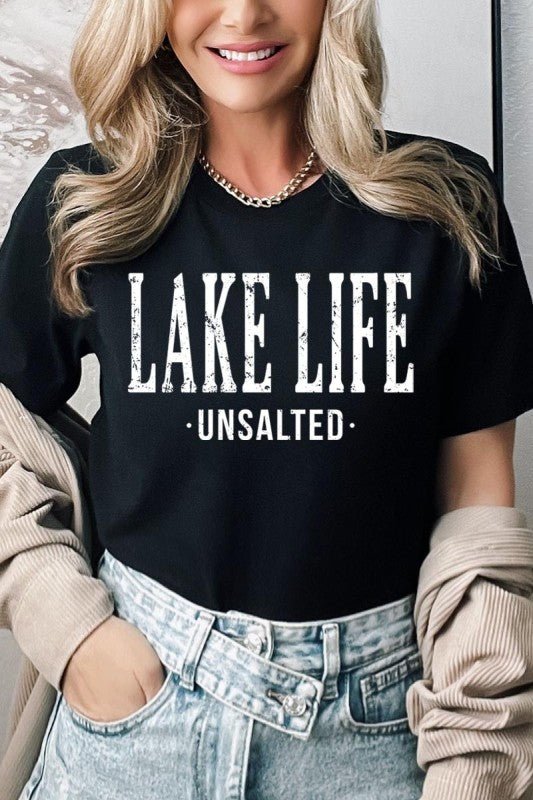 "Lake Life Unsalted" Graphic Tee - Wander Together Outfitters