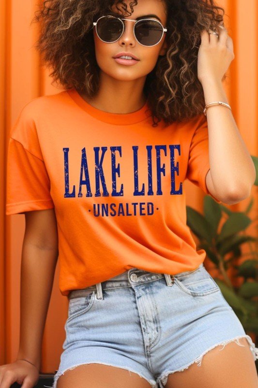 "Lake Life Unsalted" Graphic Tee - Wander Together Outfitters