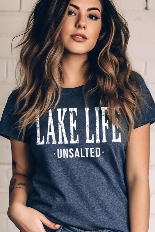 "Lake Life Unsalted" Graphic Tee - Wander Together Outfitters
