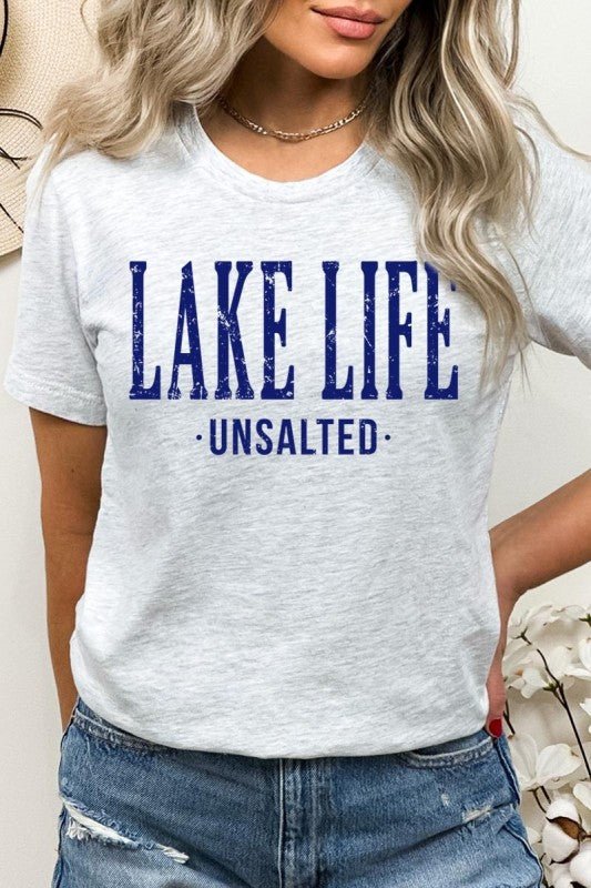 "Lake Life Unsalted" Graphic Tee - Wander Together Outfitters