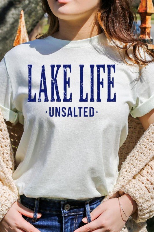 "Lake Life Unsalted" Graphic Tee - Wander Together Outfitters