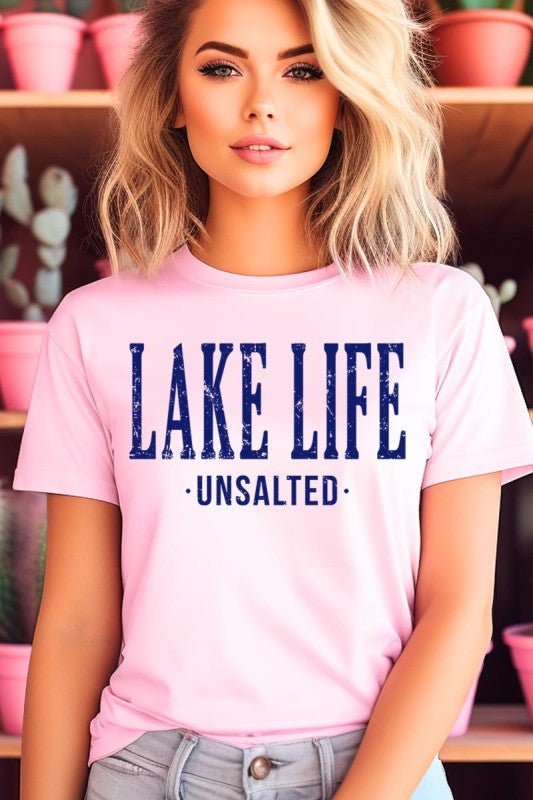 "Lake Life Unsalted" Graphic Tee - Wander Together Outfitters