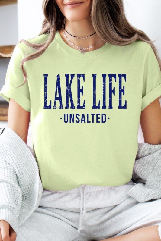 "Lake Life Unsalted" Graphic Tee - Wander Together Outfitters