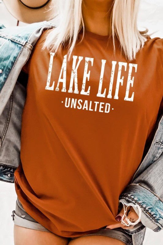 "Lake Life Unsalted" Graphic Tee - Wander Together Outfitters