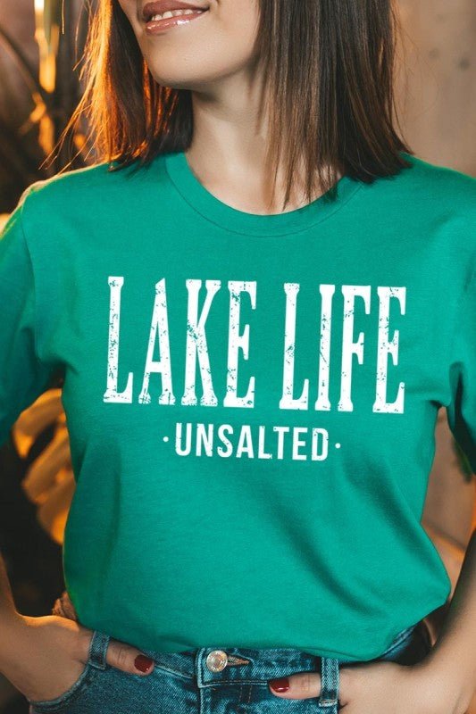 "Lake Life Unsalted" Graphic Tee - Wander Together Outfitters