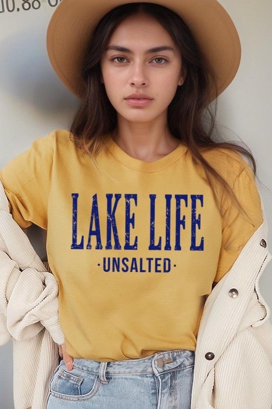"Lake Life Unsalted" Graphic Tee - Wander Together Outfitters