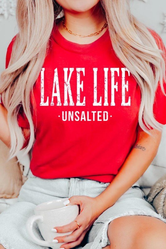 "Lake Life Unsalted" Graphic Tee - Wander Together Outfitters