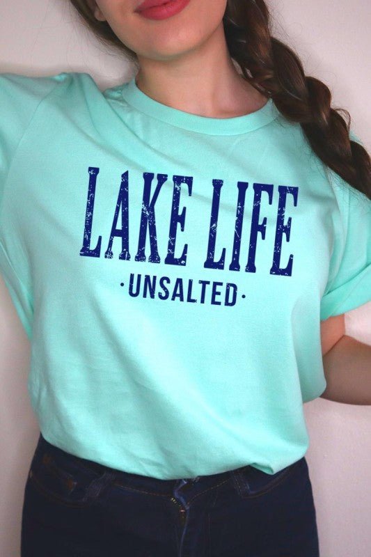 "Lake Life Unsalted" Graphic Tee - Wander Together Outfitters