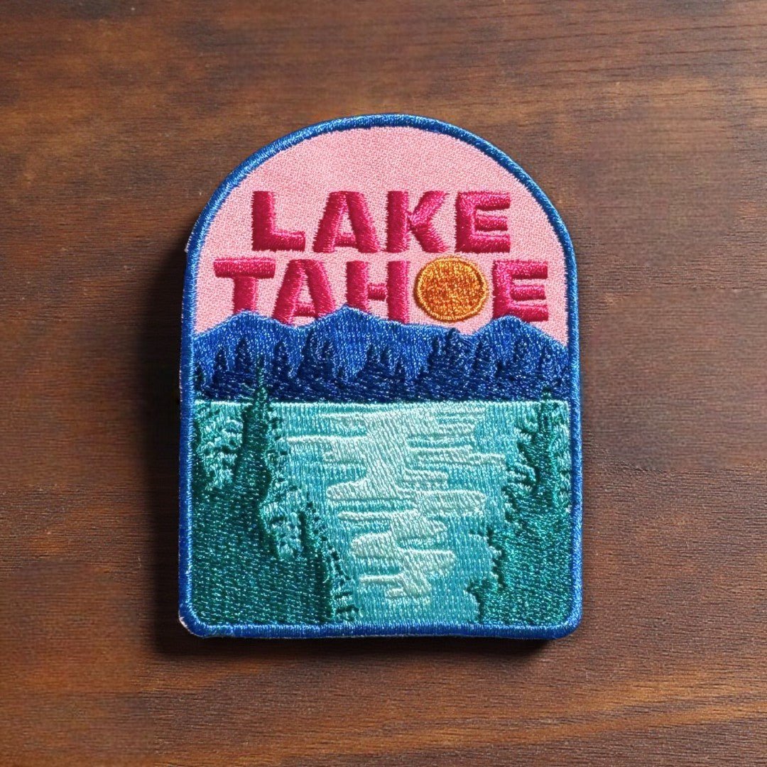 Lake Tahoe Embroidered Iron On Patch - Wander Together Outfitters