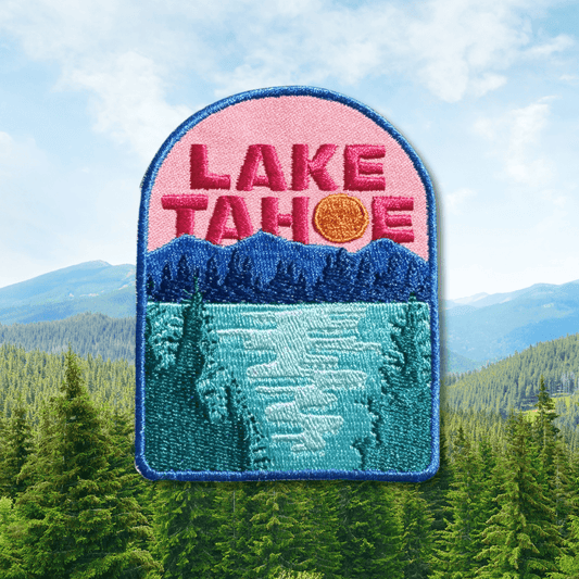 Lake Tahoe Embroidered Iron On Patch - Wander Together Outfitters