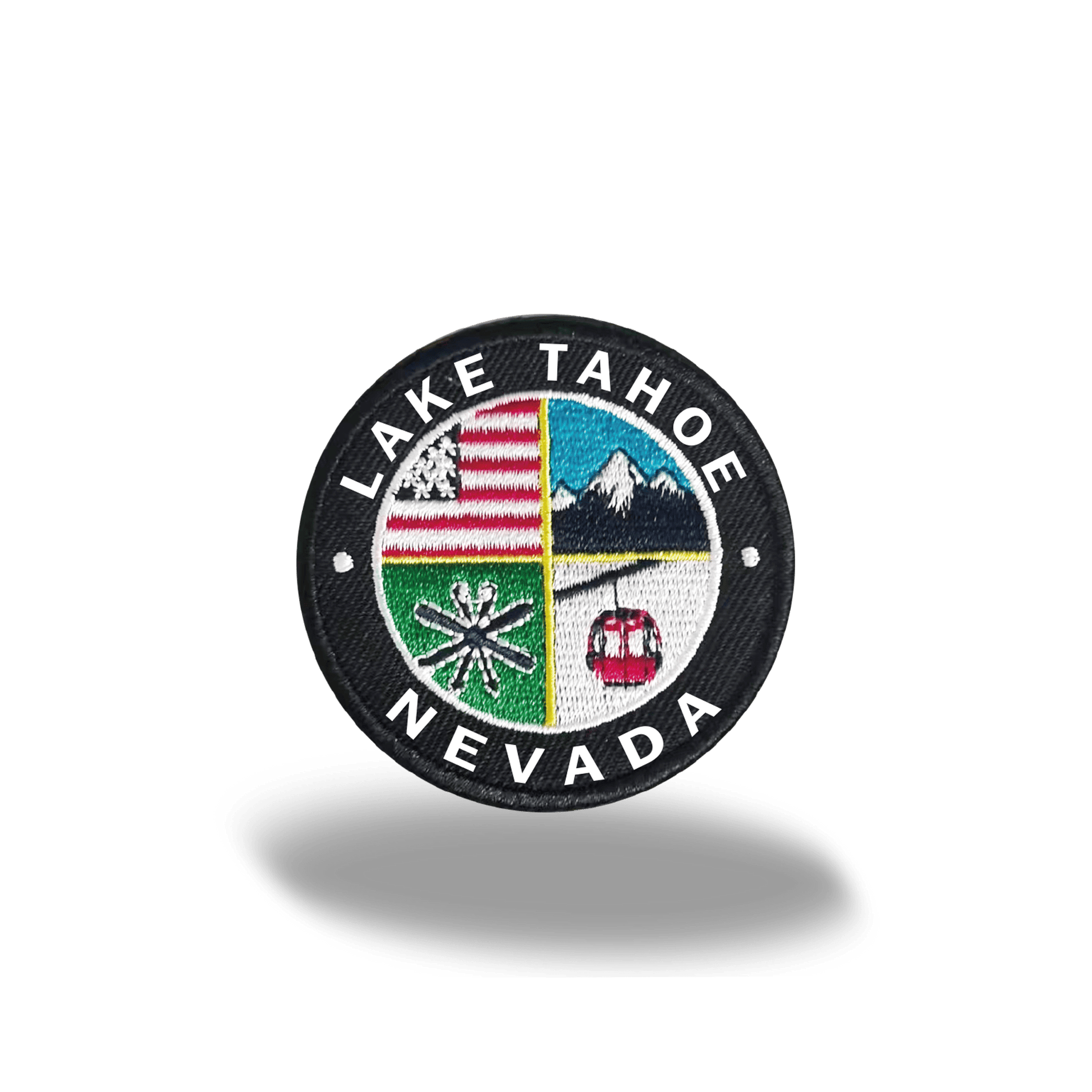 "Lake Tahoe Nevada" Scenic Embroidered Iron - On Patch Travel Souvenir Badge - Wander Together Outfitters