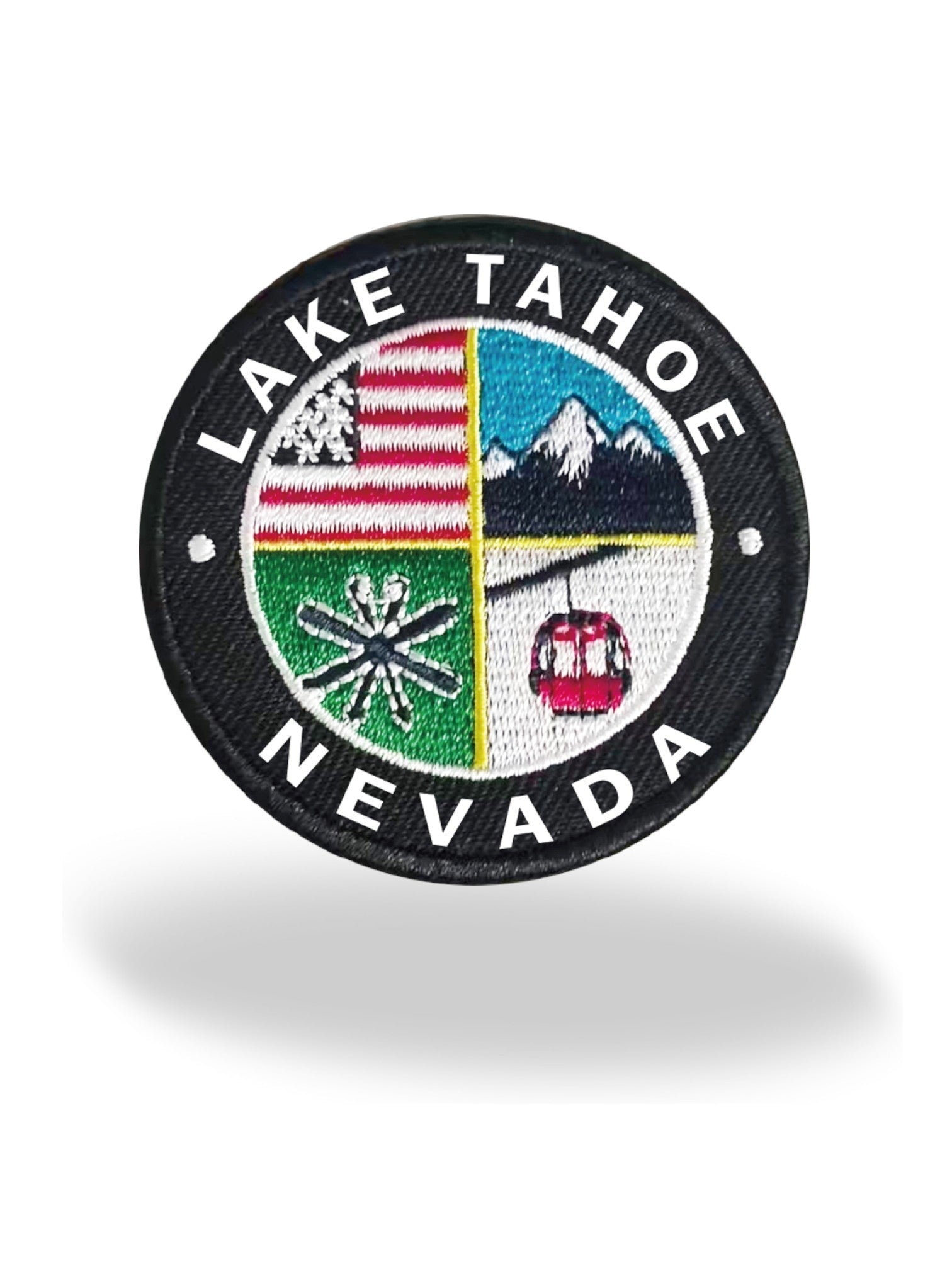 "Lake Tahoe Nevada" Scenic Embroidered Iron - On Patch Travel Souvenir Badge - Wander Together Outfitters