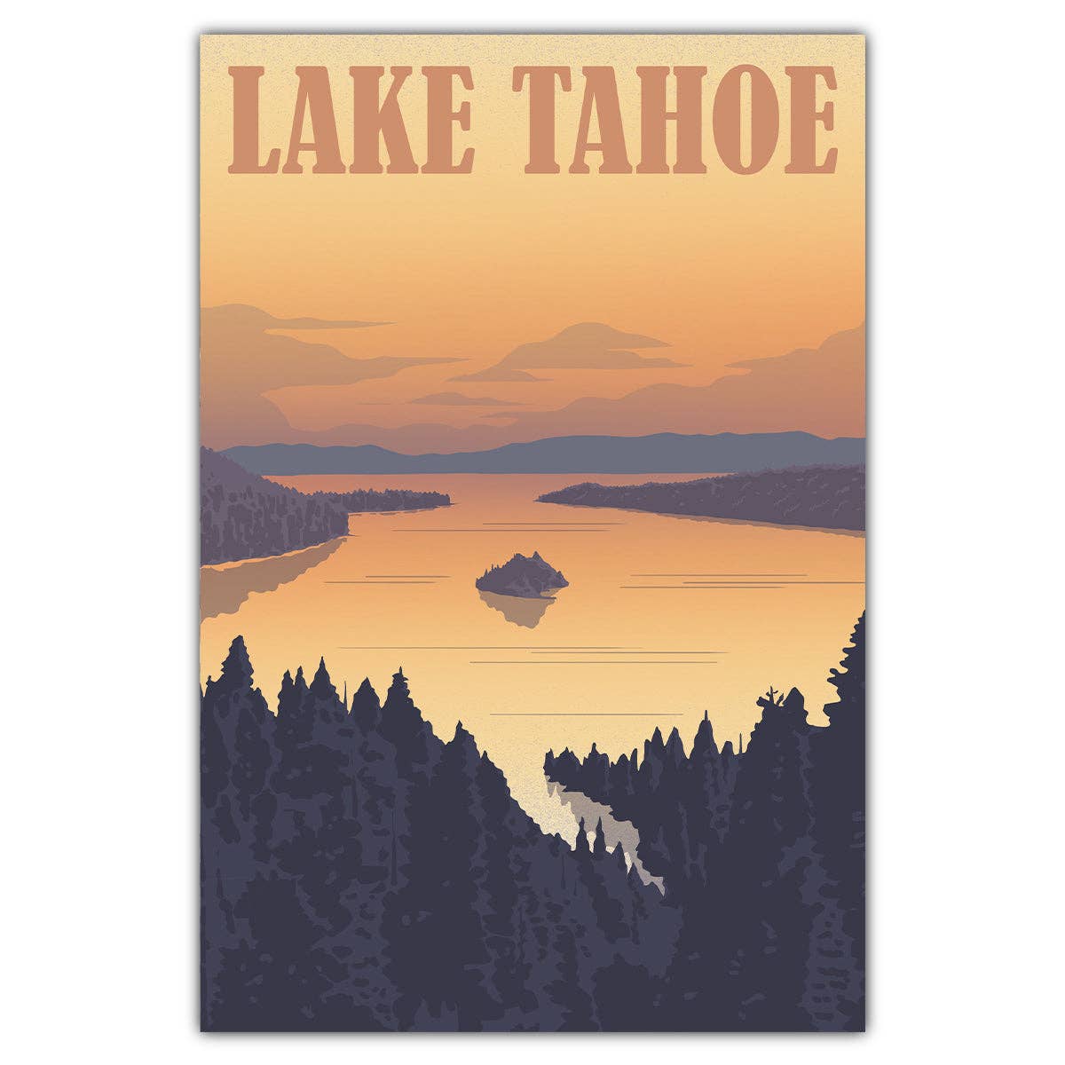 Lake Tahoe Sunrise Postcard - Wander Together Outfitters