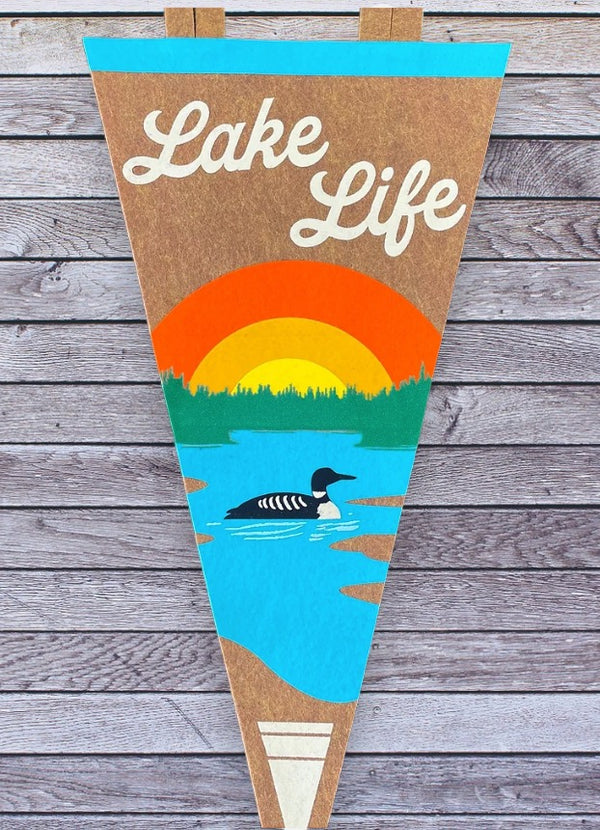 "Lake Life" Pennant (various sizes)