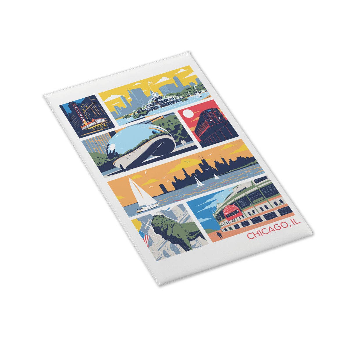Landmarks of Chicago Sticker - Wander Together Outfitters