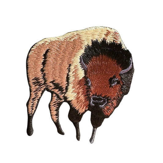 Large Bison Iron On Patch - Wander Together Outfitters