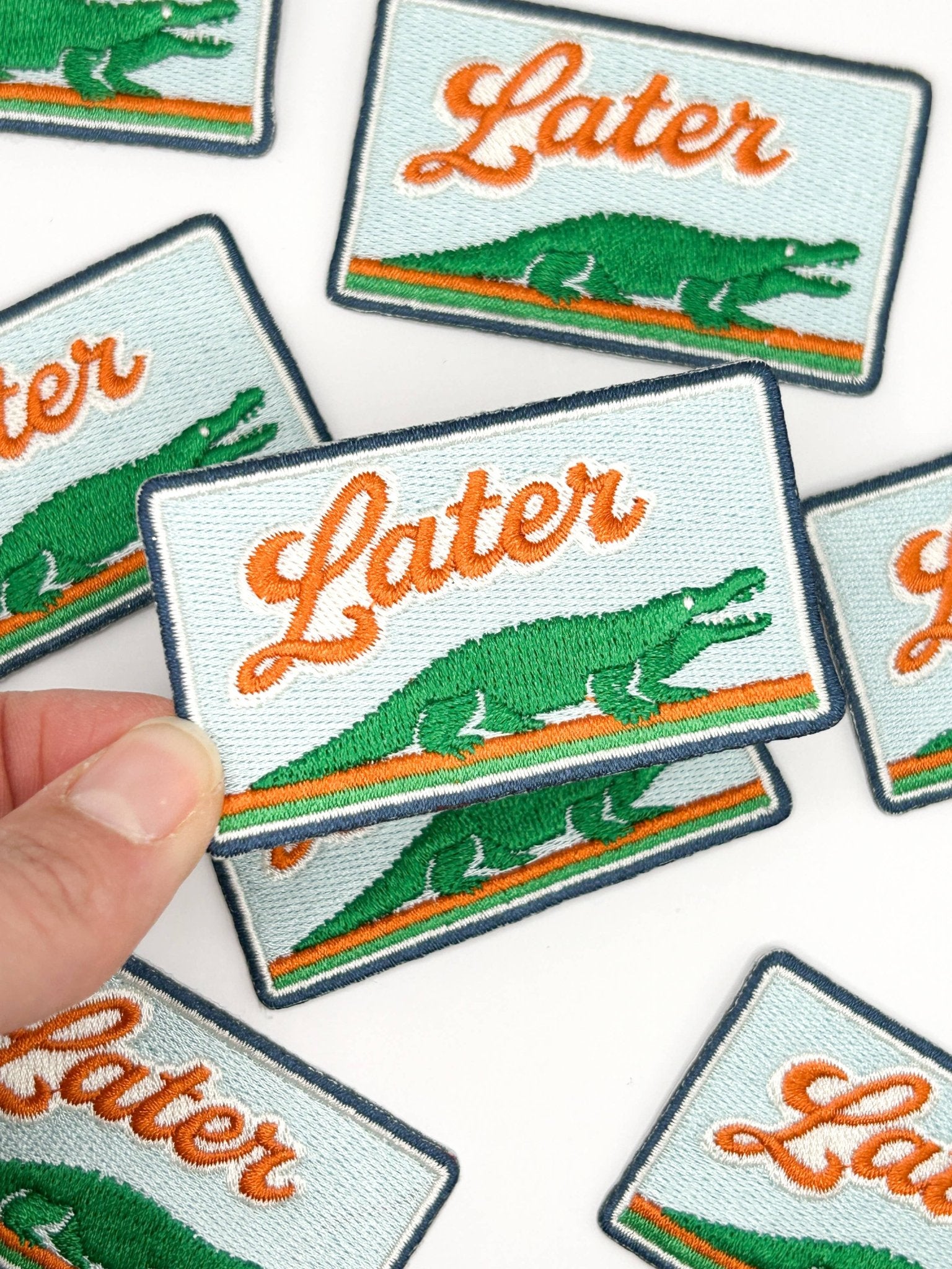 "Later Gator" Embroidered Iron On Patch - Wander Together Outfitters