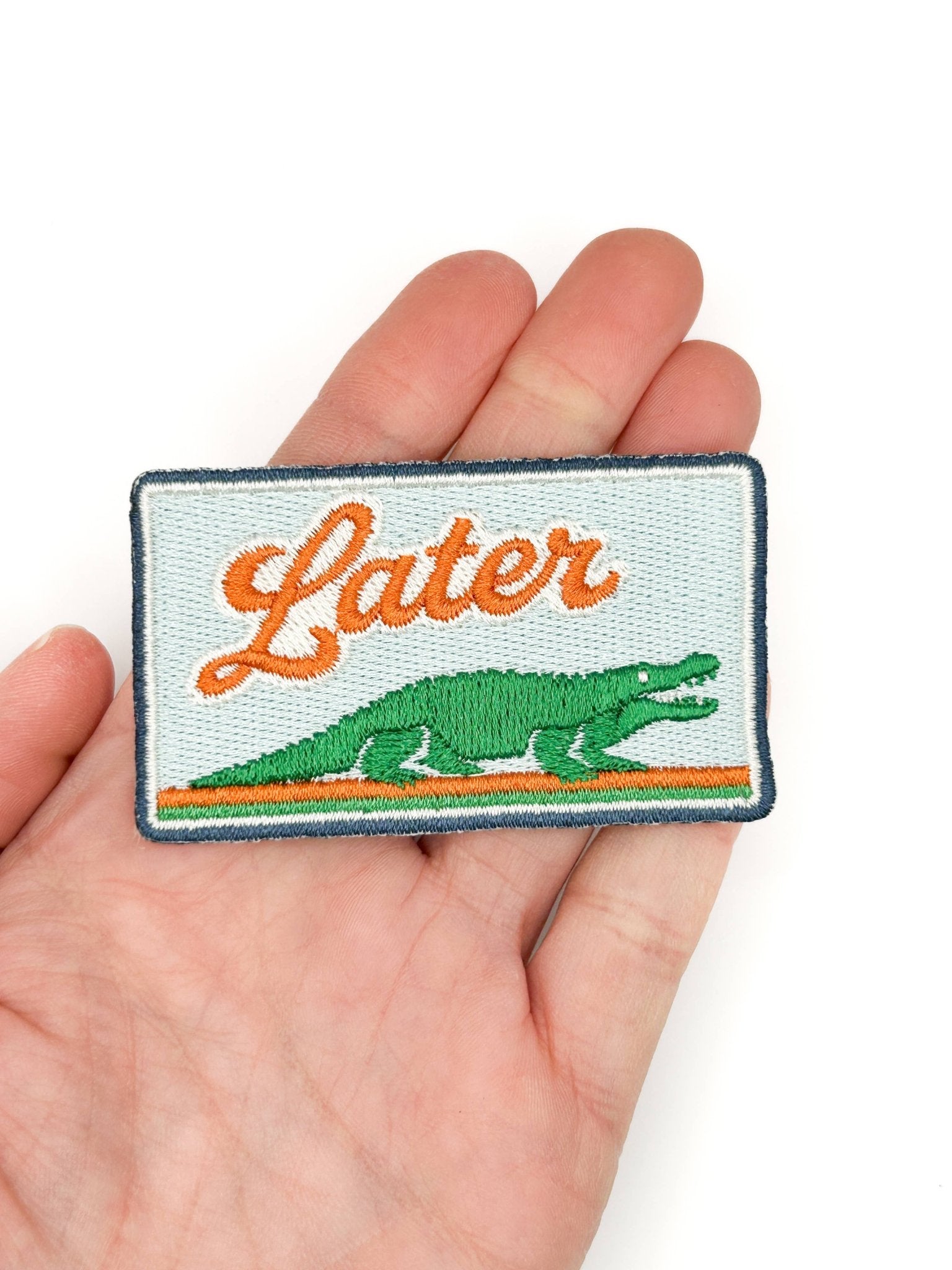 "Later Gator" Embroidered Iron On Patch - Wander Together Outfitters