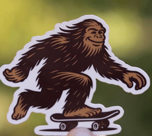 Later Skater Bigfoot Skateboard Waterproof Vinyl Decal - Wander Together Outfitters