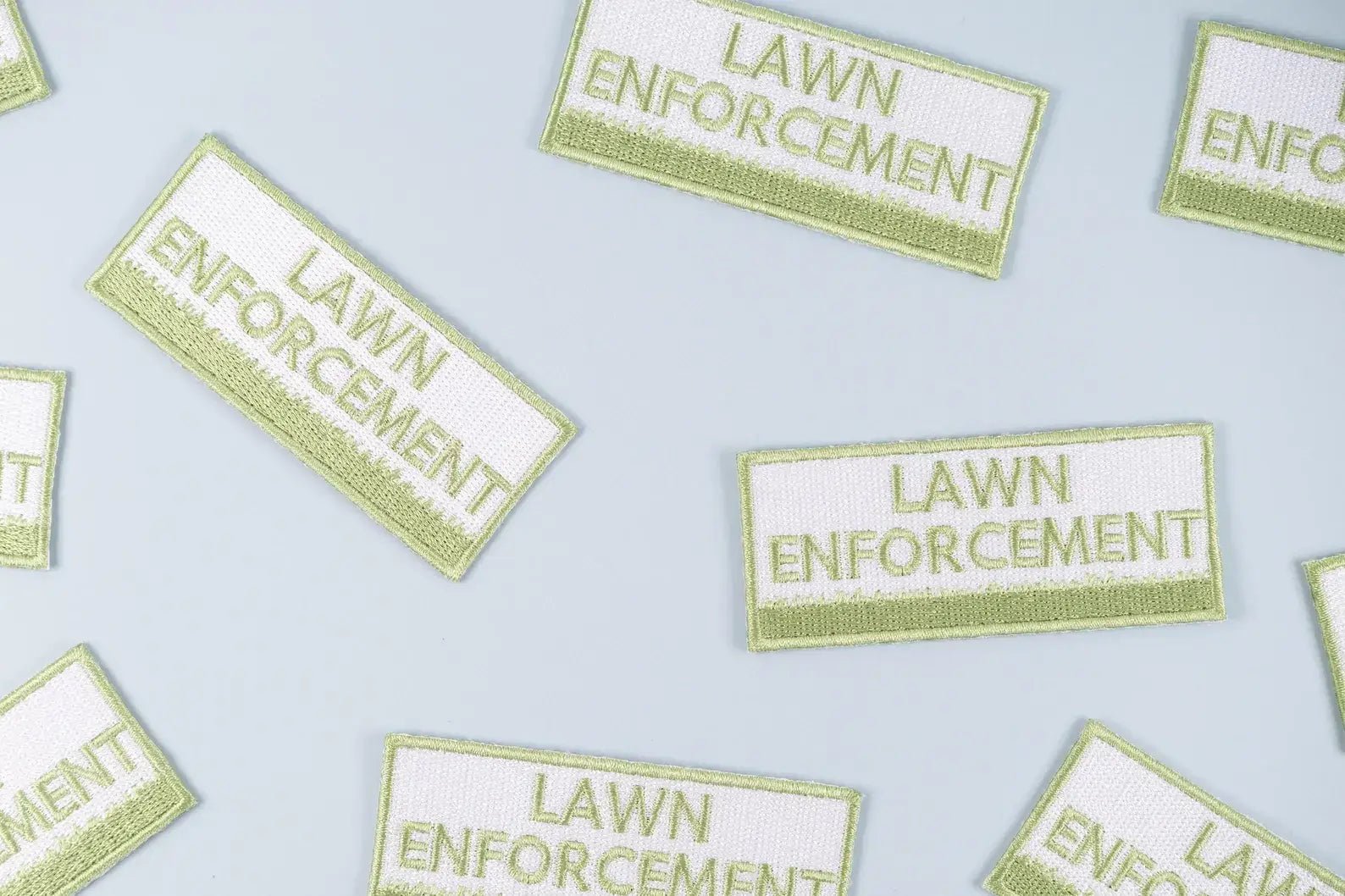 Lawn Enforcement Embroidered Iron - On Patch Grass Garden Dad - Wander Together Outfitters