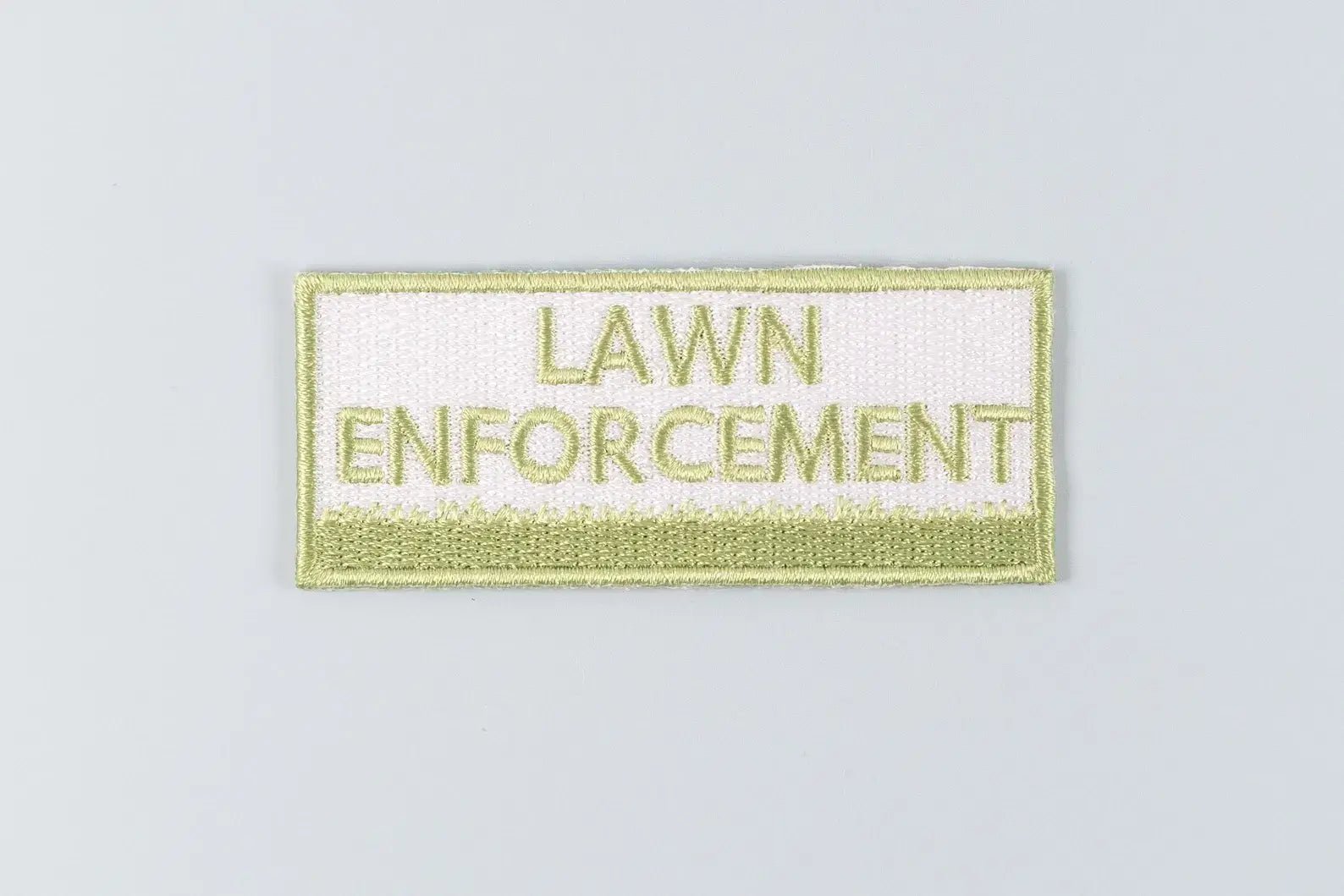 Lawn Enforcement Embroidered Iron - On Patch Grass Garden Dad - Wander Together Outfitters