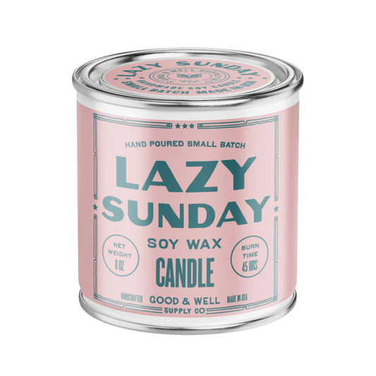 Lazy Sunday Happy Place Candle (Tea, Citrus, Peach) - Wander Together Outfitters