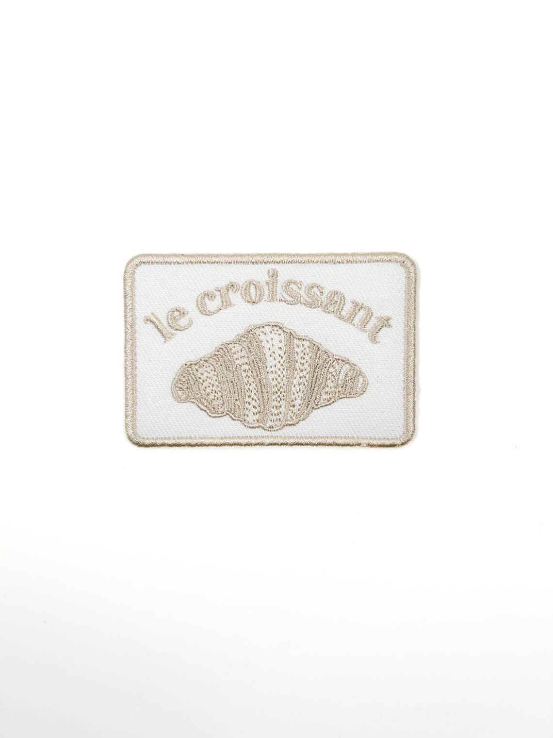 "Le Croissant" Embroidered Iron On Patch - Wander Together Outfitters