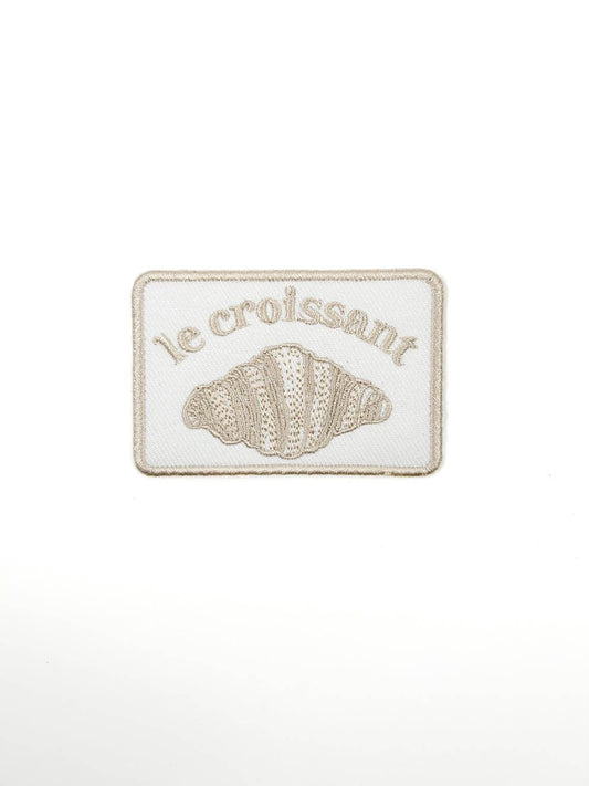 "Le Croissant" Embroidered Iron On Patch - Wander Together Outfitters