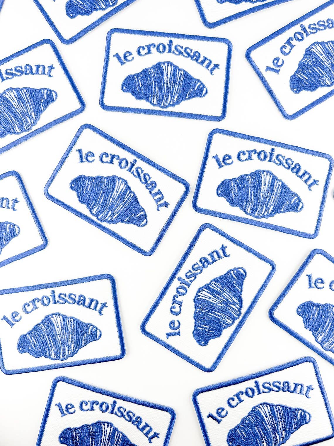 Le Croissant Embroidered Iron On Patch - Wander Together Outfitters