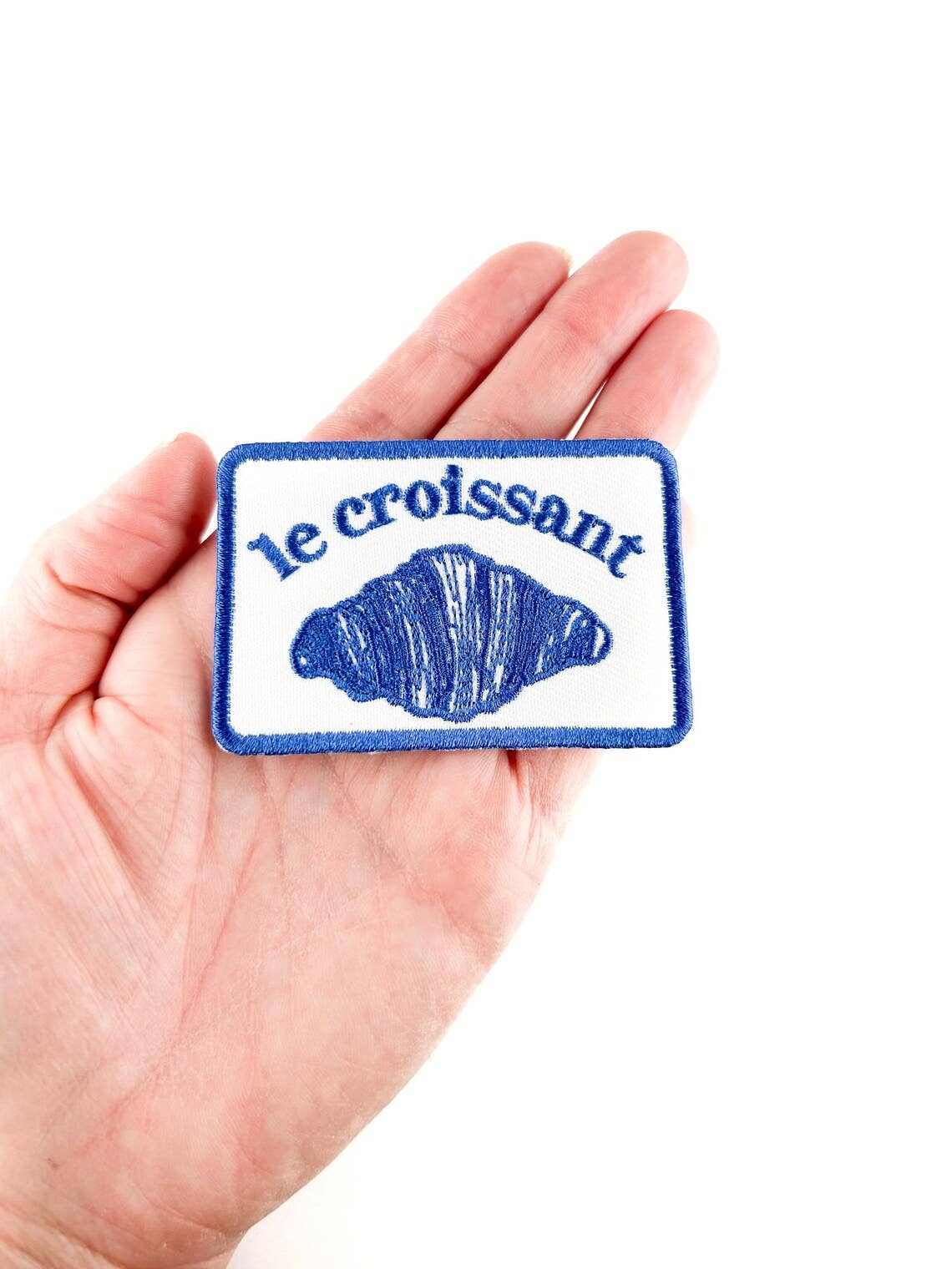 Le Croissant Embroidered Iron On Patch - Wander Together Outfitters