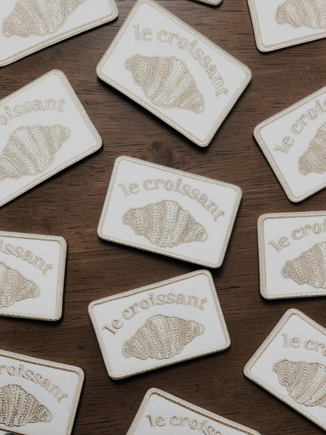 "Le Croissant" Embroidered Iron On Patch - Wander Together Outfitters