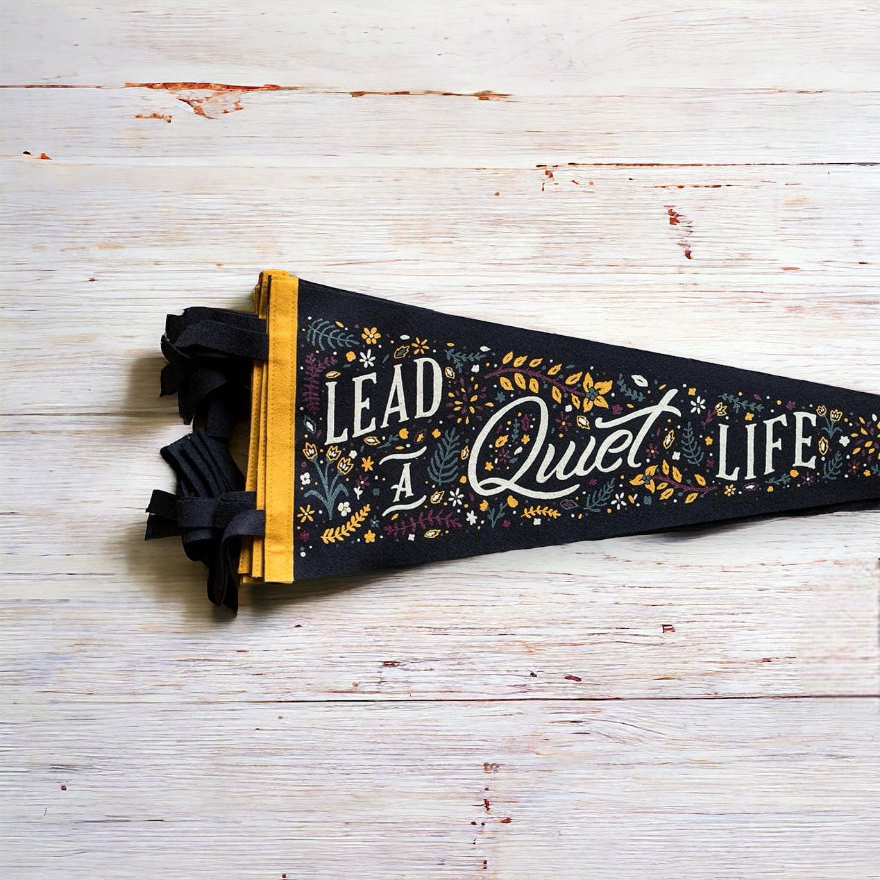 “Lead a Quiet Life” Large Pennant (SALE) - Wander Together Outfitters