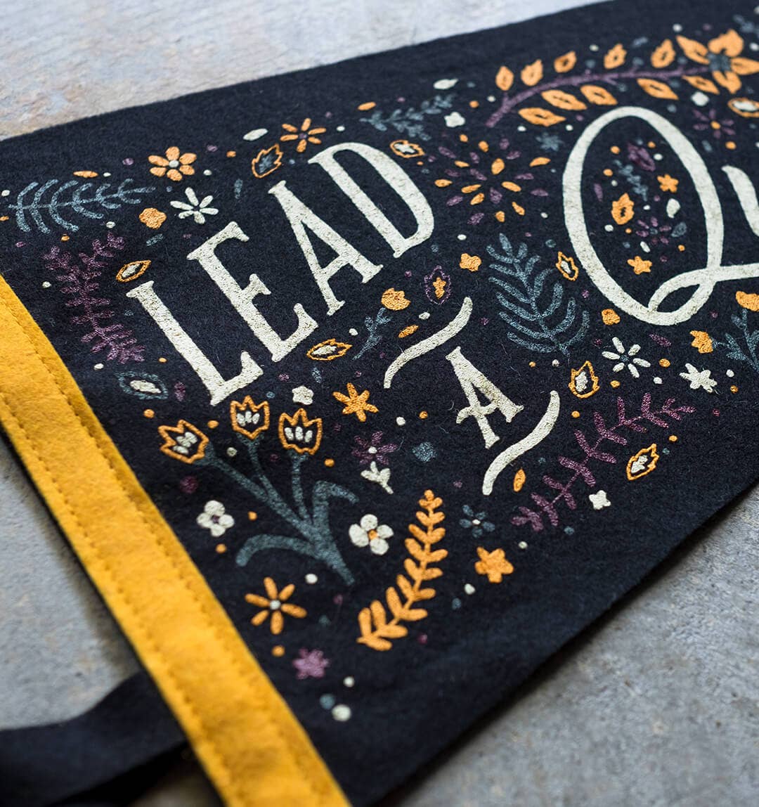 “Lead a Quiet Life” Large Pennant (SALE) - Wander Together Outfitters