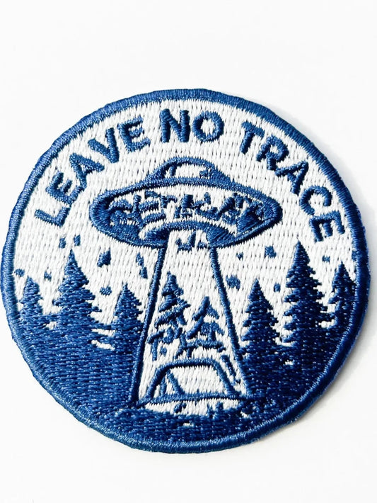 “Leave No Trace” UFO Patch Embroidered Camping UFO - Wander Together Outfitters
