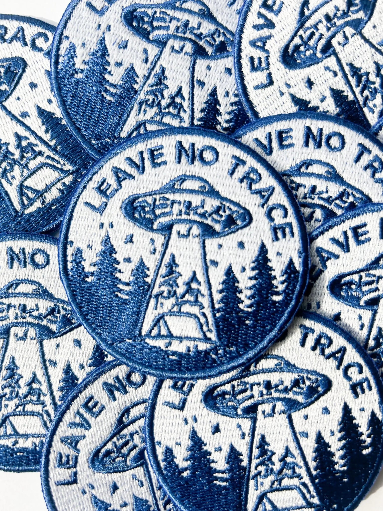 “Leave No Trace” UFO Patch Embroidered Camping UFO - Wander Together Outfitters