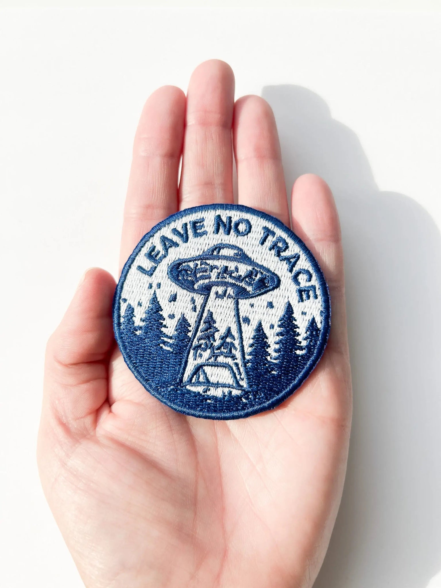 “Leave No Trace” UFO Patch Embroidered Camping UFO - Wander Together Outfitters