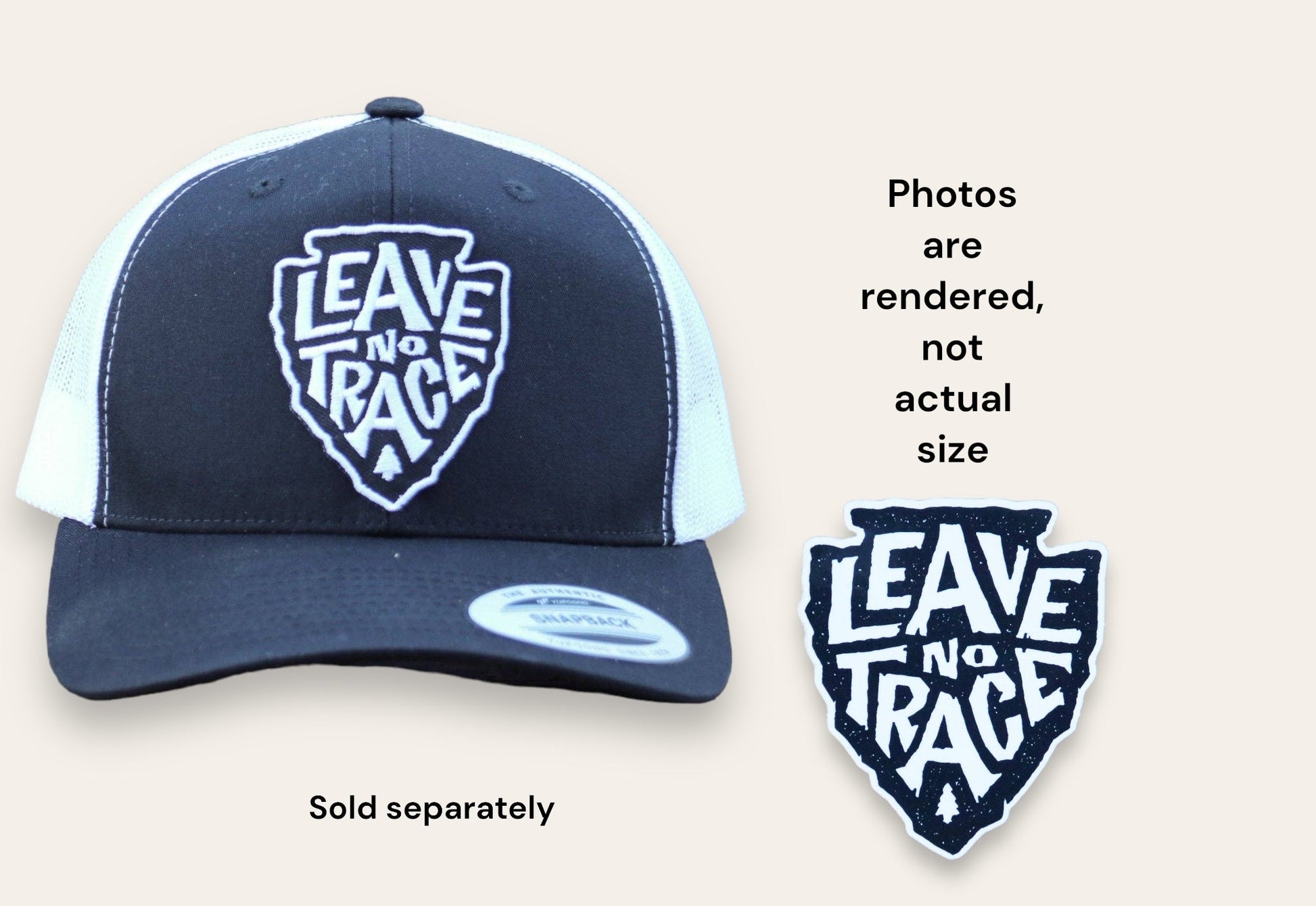 "Leave No Trace" Vinyl Sticker or Car Window Sticker - Wander Together Outfitters